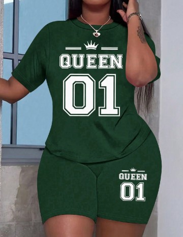 Compleu SHEIN CURVE, verde