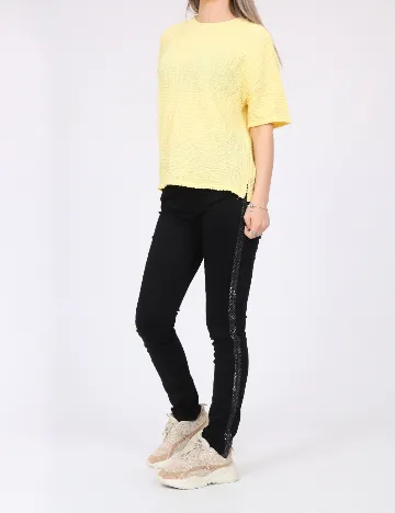 Tricou Pieces, galben