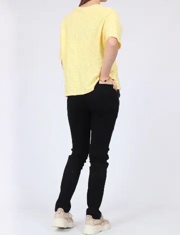 Tricou Pieces, galben