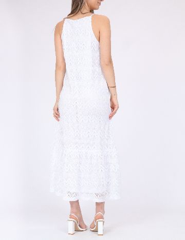 Rochie medie Pieces, alb