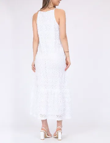 Rochie medie Pieces, alb