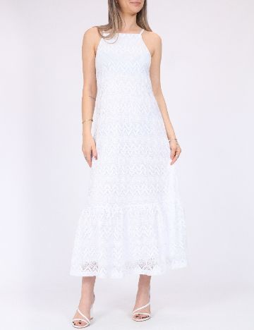 Rochie medie Pieces, alb