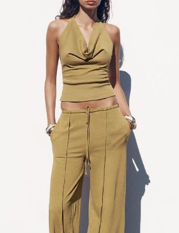 Top Zara, kaki