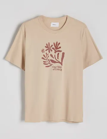 Tricou Reserved, crem