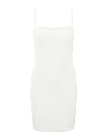 Rochie scurta Pieces, alb