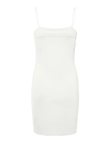 Rochie scurta Pieces, alb
