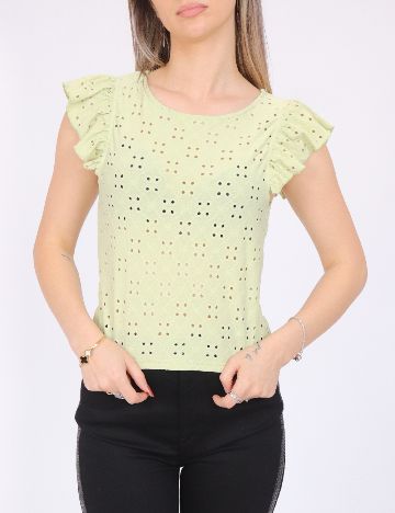 Tricou Pieces, verde