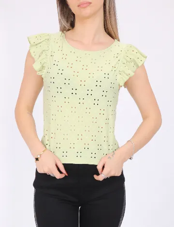 Tricou Pieces, verde