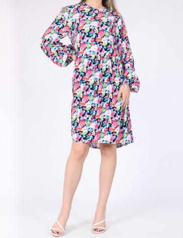 Rochie scurta Pieces, floral print