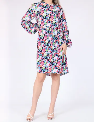 Rochie scurta Pieces, floral print
