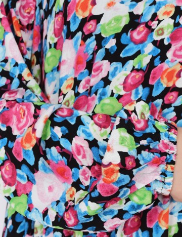 Rochie scurta Pieces, floral print