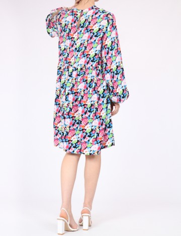 Rochie scurta Pieces, floral print