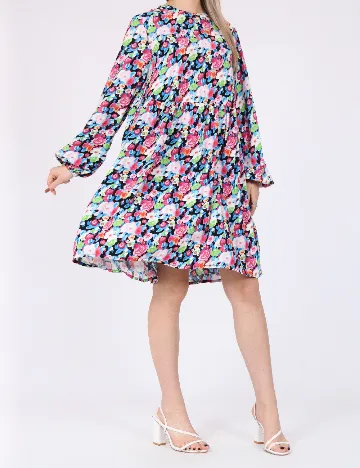 Rochie scurta Pieces, floral print