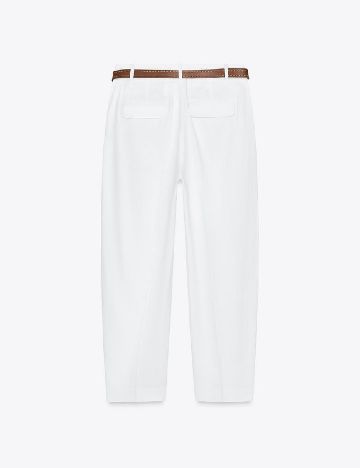 Pantaloni Zara, alb