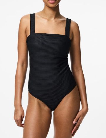 Costum de baie Pieces, negru