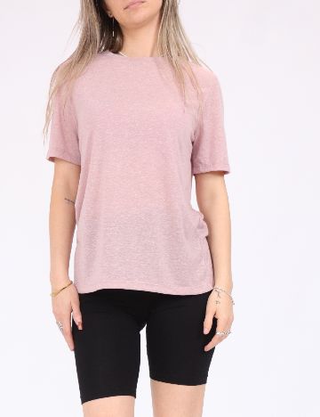 Tricou Pieces, roz