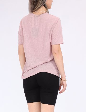 Tricou Pieces, roz