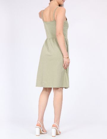 Rochie scurta Pieces, verde
