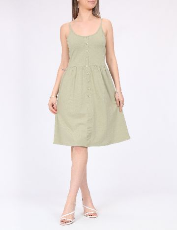 Rochie scurta Pieces, verde