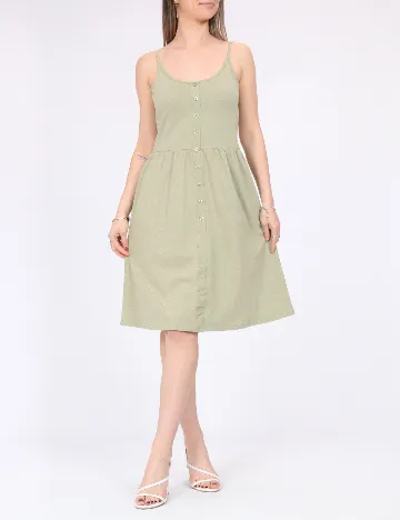 Rochie scurta Pieces, verde