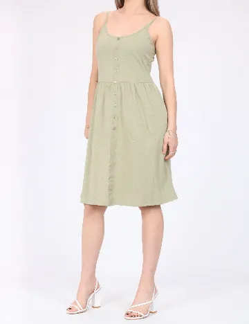 Rochie scurta Pieces, verde