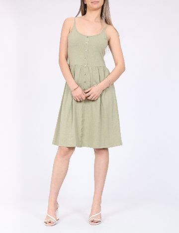 Rochie scurta Pieces, verde