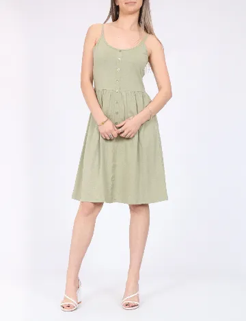 Rochie scurta Pieces, verde