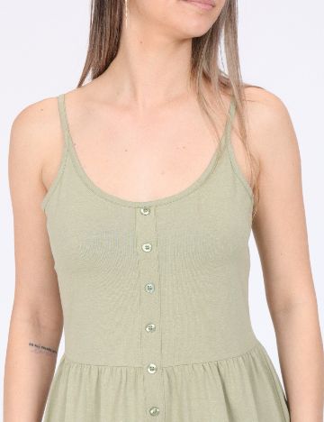 Rochie scurta Pieces, verde