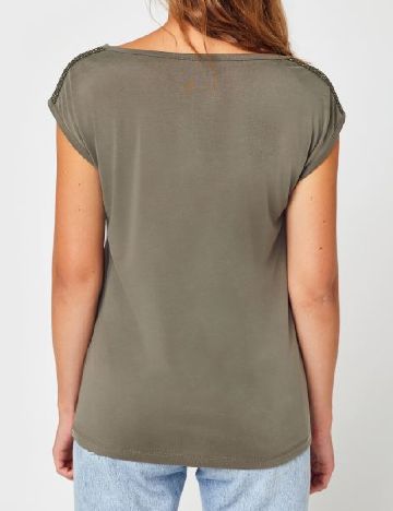 Tricou Pieces, verde