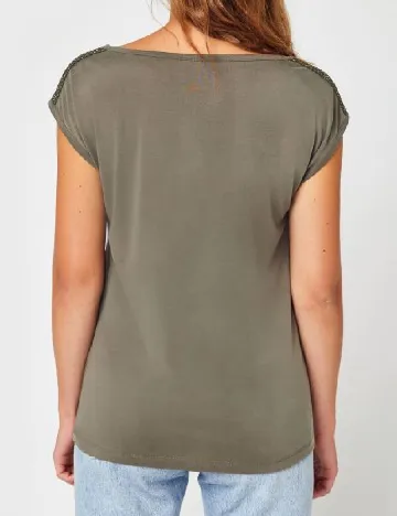 Tricou Pieces, verde