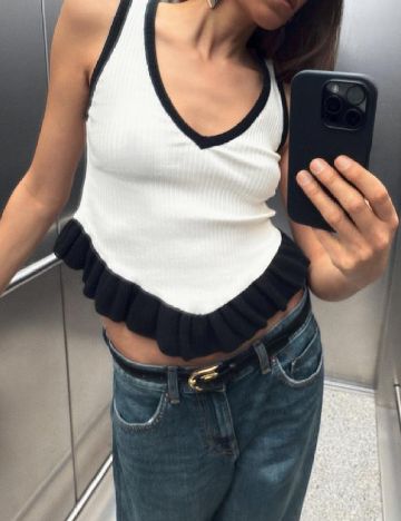 Top Zara, alb