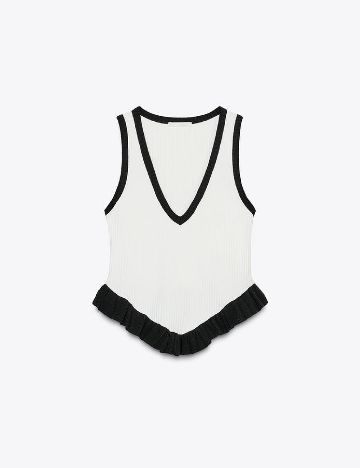 Top Zara, alb