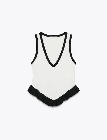 Top Zara, alb
