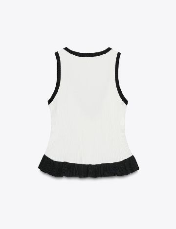 Top Zara, alb