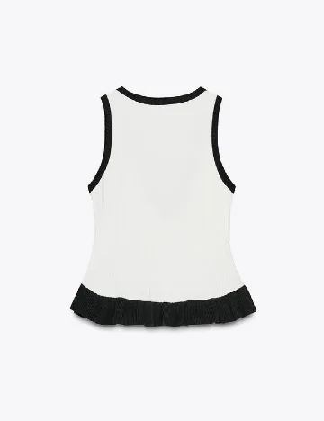 Top Zara, alb