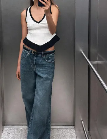 Top Zara, alb