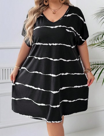 Rochie medie SHEIN CURVE, negru
