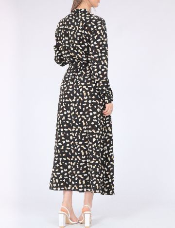 Rochie lunga Pieces, negru