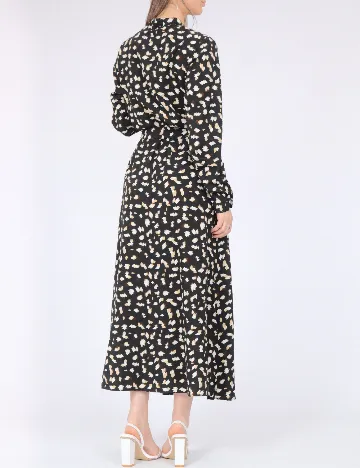 Rochie lunga Pieces, negru