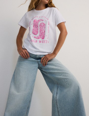 Tricou Reserved, alb