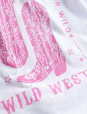 Tricou Reserved, alb