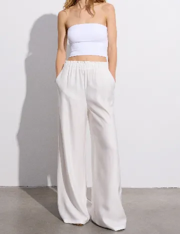 Pantaloni Reserved, alb