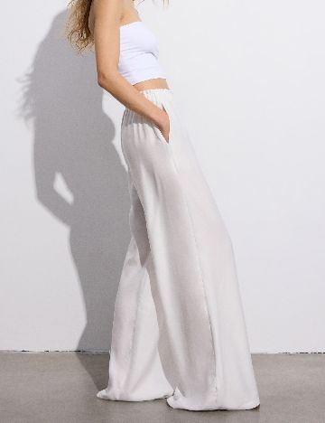 Pantaloni Reserved, alb