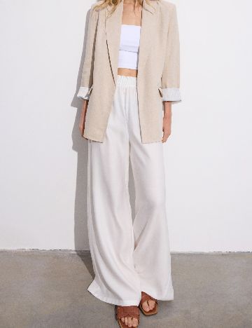 Pantaloni Reserved, alb