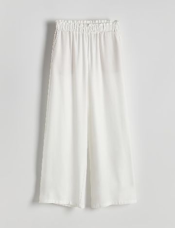 Pantaloni Reserved, alb