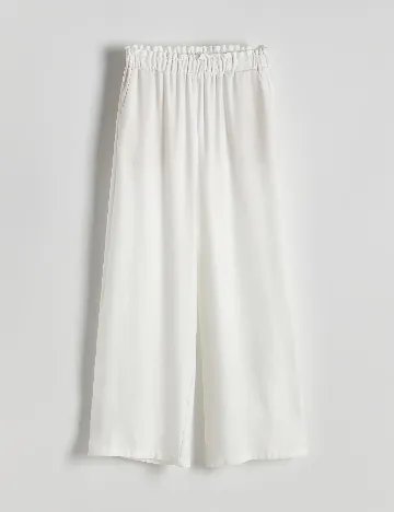 Pantaloni Reserved, alb