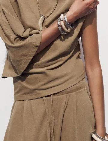 Pantaloni Zara, maro