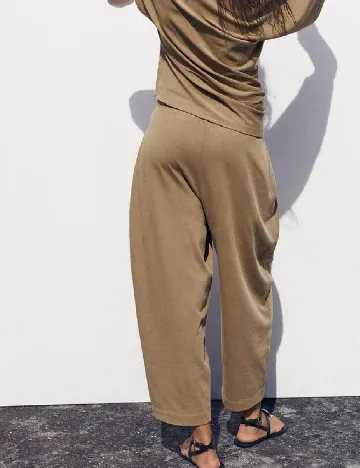 Pantaloni Zara, maro