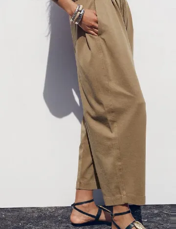 Pantaloni Zara, maro