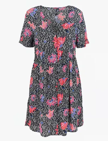 Rochie scurta Pieces, negru